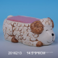 Lovely sheep decorative ceramic sponge holder for kitchen